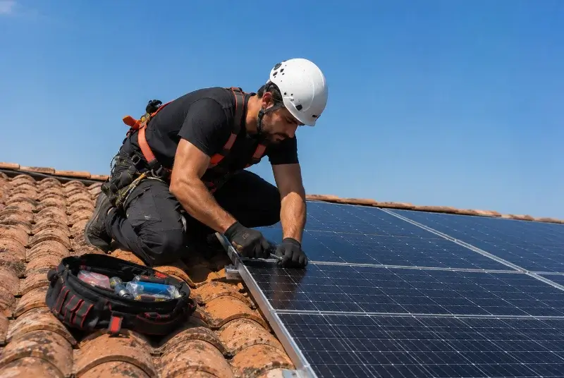 Maintenance et monitoring de panneaux solaires à Antigny